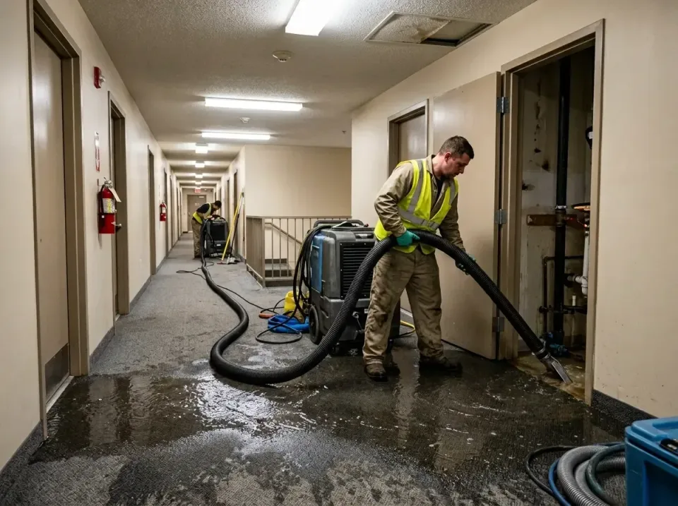 multi-unit-apartment-hallway-f-005 — frequently asked questions, Emergency Burst Pipe Water Extraction & Removal in Moline A…
